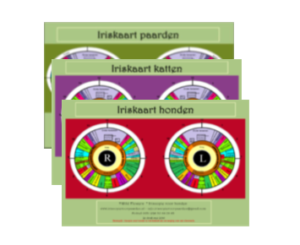 Iriskaarten honden, katten en paarden set